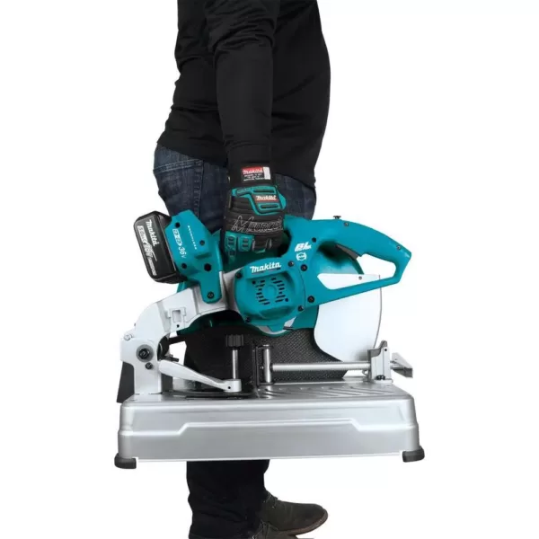 Makita 18-Volt X2 LXT Lithium-Ion 36-Volt Brushless Cordless 14 in. Cut-Off Saw with Electric Brake, 5.0 Ah