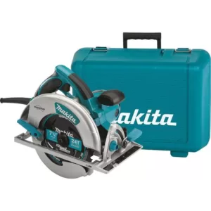 Makita 15 Amp 7-1/4 in. Corded Lightweight Magnesium Circular Saw with LED Light, Dust Blower, 24T Carbide blade, Hard Case