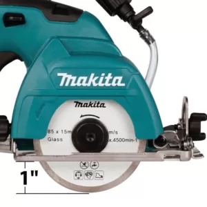 Makita 12-Volt MAX CXT Lithium-Ion Cordless 3-3/8 in. Tile/Glass Saw Kit