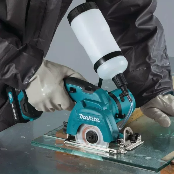 Makita 12-Volt MAX CXT Lithium-Ion Cordless 3-3/8 in. Tile/Glass Saw Kit