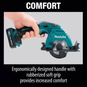 Makita 12-Volt Max CXT Lithium-Ion Cordless 3-3/8 in. Circular Saw Kit, Case (2.0Ah)