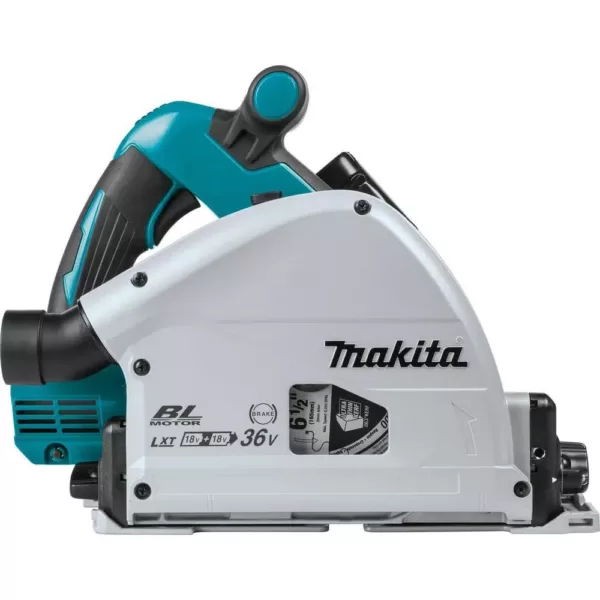 Makita 18-Volt X2 LXT Lithium-Ion (36-Volt) Brushless Cordless 6-1/2 in. Plunge Circular Saw w/ (2) Batteries 5.0Ah, 55T Blade