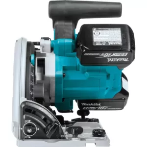 Makita 18-Volt X2 LXT Lithium-Ion (36V) Brushless 6-1/2 in. Plunge Circular Saw Kit 5.0Ah with bonus 39 in. Metal Guide Rail