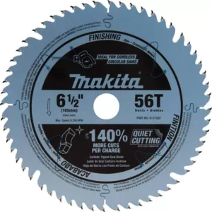 Makita 18-Volt X2 LXT (36-Volt) Brushless 6-1/2 in. Plunge Circular Saw with Bonus 6-1/2 in. 56T Carbide-Tipped Saw Blade