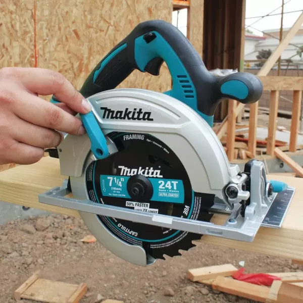 Makita 18-Volt 5.0 Ah X2 LXT Lithium-Ion 36-Volt 7-1/4 in. Cordless Circular Saw Kit with BONUS 2 Batteries 5.0 Ah