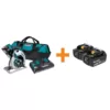 Makita 18-Volt 5.0 Ah X2 LXT Lithium-Ion 36-Volt 7-1/4 in. Cordless Circular Saw Kit with BONUS 2 Batteries 5.0 Ah