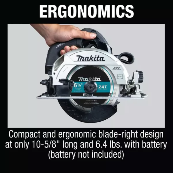 Makita 18-Volt 6-1/2 in. LXT Lithium-Ion Sub-Compact Brushless Cordless Circular Saw (Tool Only)