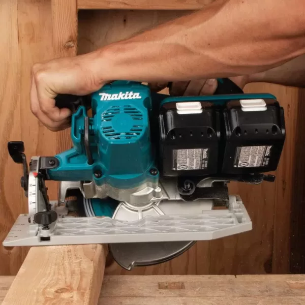 Makita 18-Volt X2 LXT Lithium-Ion (36-Volt) Brushless Cordless 7-1/4 in. Circular Saw Kit with 4 Batteries (5.0Ah)