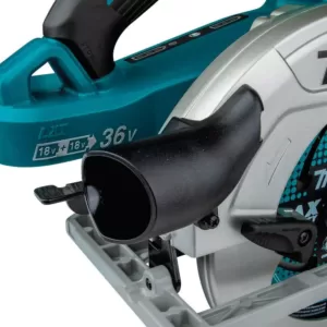 Makita 18-Volt X2 LXT Lithium-Ion (36-Volt) Brushless Cordless 7-1/4 in. Circular Saw Kit with 4 Batteries (5.0Ah)