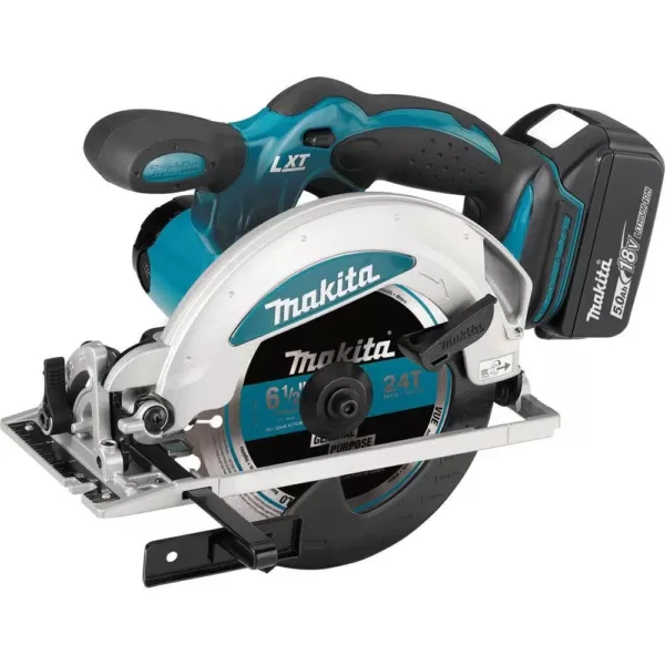 Makita 18-Volt 5.0 Ah LXT Lithium-Ion Cordless 6-1/2 in. Circular Saw Kit