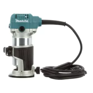 Makita 6.5 Amp 1-1/4 HP Corded Fixed Base Variable Speed Compact Router with Quick-Release