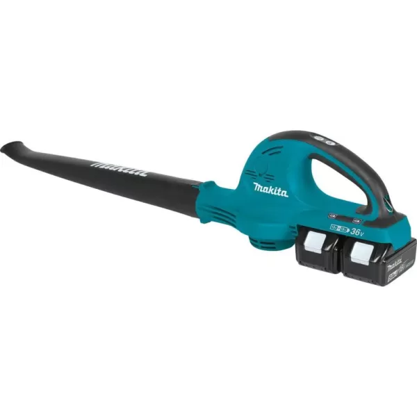 Makita 18-Volt X2 (36-Volt) 208 MPH 155 CFM LXT Lithium-Ion Cordless Blower Kit with (2) Batteries 5.0Ah and Charger