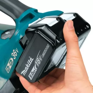 Makita 120 MPH 473 CFM 18-Volt x2 (36-Volt) LXT Lithium-Ion Brushless Cordless Blower Kit with Four 5.0 Ah Batteries