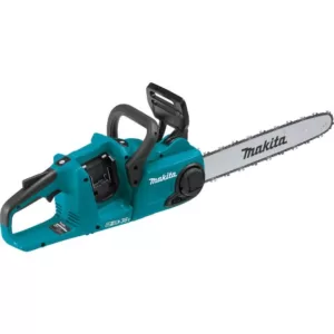 Makita 18V X2 LXT Blower and 18V X2 LXT 16 in. Chain Saw with bonus 18V LXT Starter Pack