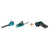 Makita 18V X2 LXT Blower and 18V X2 LXT 16 in. Chain Saw with bonus 18V LXT Starter Pack