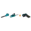 Makita 18V X2 LXT Blower and 18V X2 LXT 14 in. Chain Saw with bonus 18V LXT Starter Pack