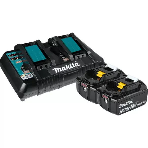 Makita 18V X2 LXT Blower and 18V X2 LXT 16 in. Top Handle Chain Saw with bonus 18V LXT Starter Pack