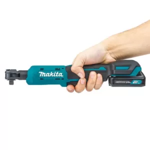 Makita 2.0 Ah 12-Volt MAX CXT Lithium-Ion Cordless 3/8 in./1/4 in. Sq. Drive Ratchet Kit