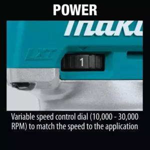 Makita 5.0 Ah 18-Volt LXT Lithium-Ion Brushless Cordless Compact Router Kit with Bonus Cordless Jig Saw