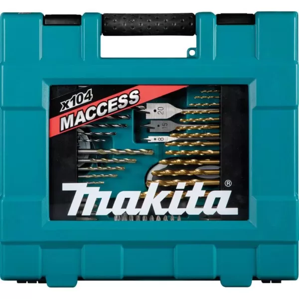 Makita Metric Bit and Hand Tool Set, Metal, Wood, Masonry, Straight Shank (104-Piece)