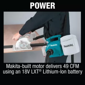 Makita 18-Volt LXT Lithium-Ion Cordless 3/4 Gal. Portable Dry Dust Extractor/Blower (Tool-Only)