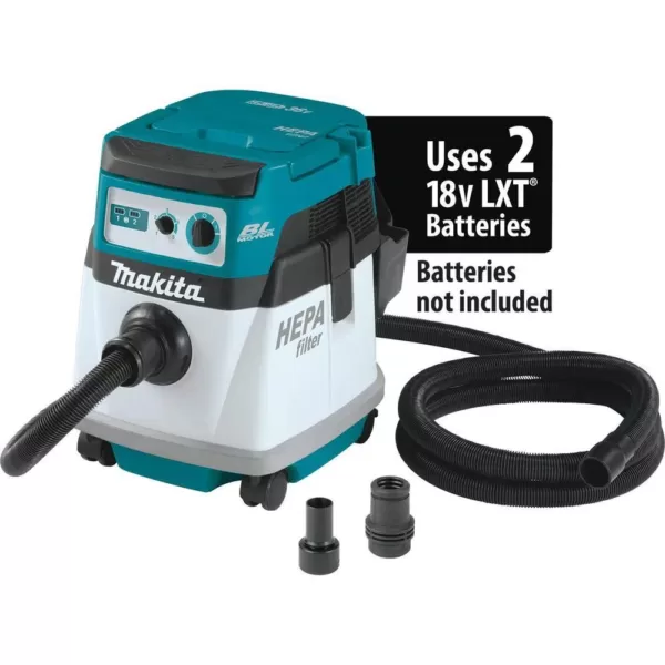 Makita 18-Volt X2 LXT Lithium-Ion (36-Volt) Brushless Cordless 4 Gal. HEPA Filter Dry Dust Extractor (Tool-Only)