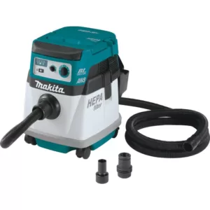 Makita 18-Volt X2 LXT Lithium-Ion (36-Volt) Brushless Cordless 4 Gal. HEPA Filter Dry Dust Extractor, with AWS (Tool-Only)