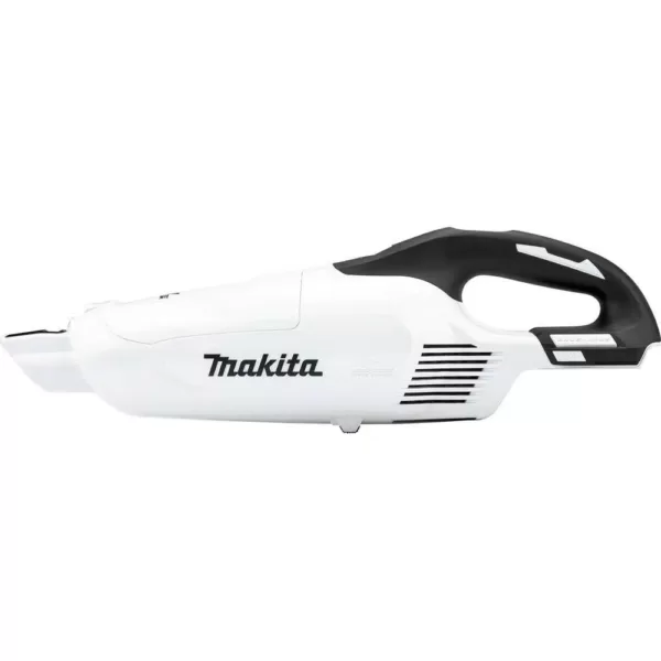 Makita 18-Volt LXT Lithium-Ion Brushless Cordless 3-Speed Vacuum (Tool-Only) with White Cyclonic Vacuum Attachment with Lock