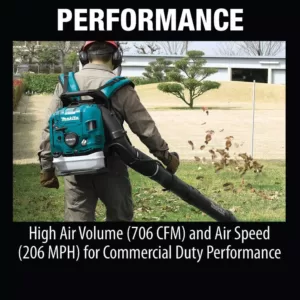 Makita 75.6 cc MM4 206 MPH 706 CFM 4-Stroke Engine Tube Throttle Backpack Blower