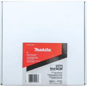 Makita 9 in. Round Abrasive Disc, Hook & Loop, 320-Grit (25-Pack)