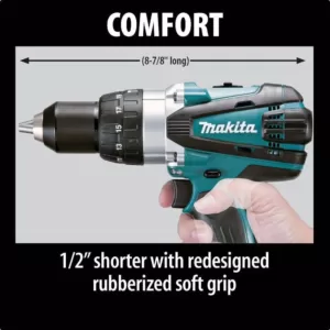 Makita 18-Volt LXT Lithium-Ion 1/2 in. Cordless Hammer Driver/Drill Kit with (2) Batteries (4.0 Ah), Charger and Hard Case