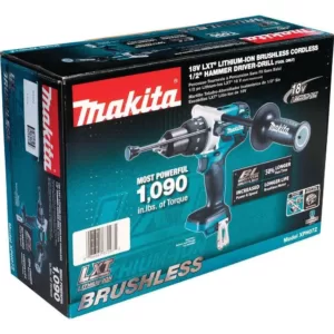 Makita 18-Volt LXT Lithium-Ion Brushless Cordless 1/2 in. XPT Hammer Drill/Driver (Tool-Only)