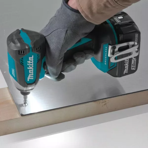 Makita 18-Volt LXT Lithium-Ion Brushless Cordless Impact Driver Kit with (1) Battery 3.0Ah