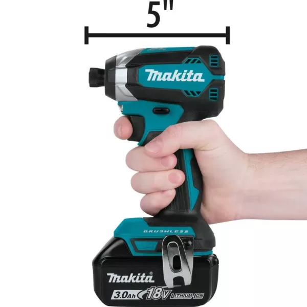 Makita 18-Volt LXT Brushless Impact Driver Kit with bonus 18-Volt LXT Lithium-Ion Cordless L.E.D. Flashlight