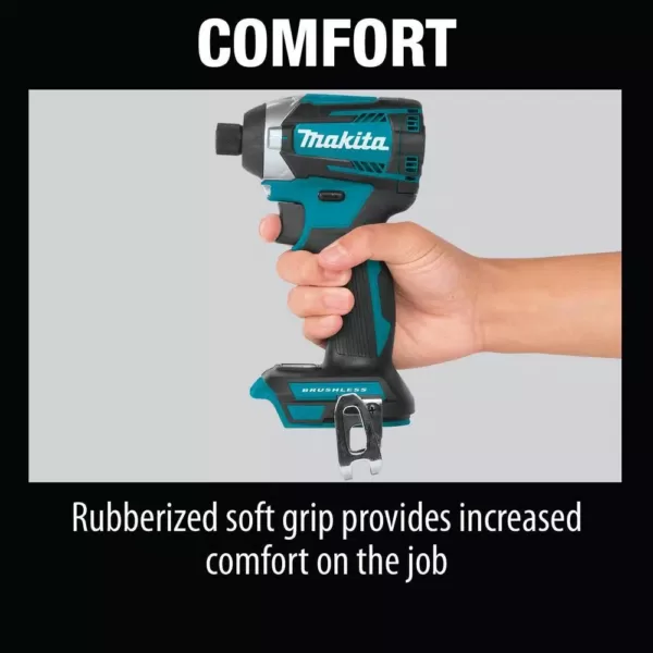 Makita 18-Volt LXT Lithium-Ion Brushless 1/4 in. Cordless Quick-Shift Mode 3-Speed Impact Driver (Tool Only)