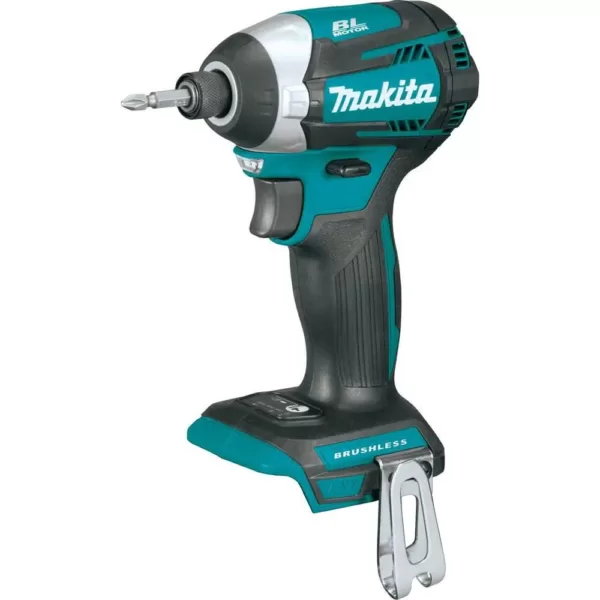 Makita 18-Volt LXT Lithium-Ion Brushless 1/4 in. Cordless Quick-Shift Mode 3-Speed Impact Driver (Tool Only)