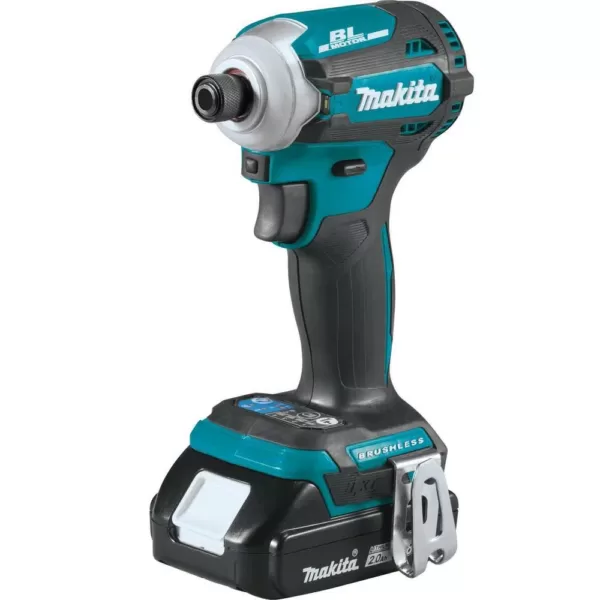 Makita 18-Volt 2.0 Ah LXT Lithium-Ion Compact Brushless Cordless Quick-Shift Mode 4-Speed Impact Driver Kit