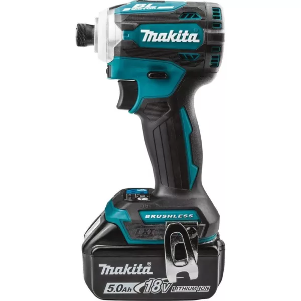 Makita 18-Volt LXT Brushless 4-Speed Impact Driver Kit with ImpactXPS 3 Pc. Socket Adapter Set and ImpactXPS 60 Pc. Bit Set