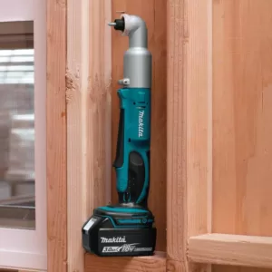 Makita 18-Volt LXT Lithium-Ion 1/4 in. Cordless Angle Impact Driver Kit with (2) Batteries 3.0Ah, Charger and Tool Bag