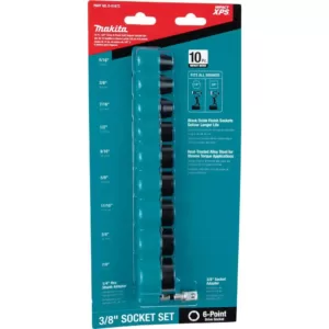 Makita IMPACT XPS Socket Set SAE with Standard SA (10-Piece)