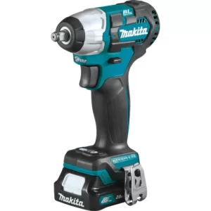 Makita 12-Volt MAX CXT Lithium-Ion Brushless Cordless 3/8 in. sq. Drive Impact Wrench Kit (2.0 Ah)