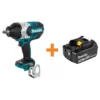 Makita 18-Volt LXT Brushless Cordless High Torque 1/2 in. Square Drive Impact Wrench with Bonus 18-Volt LXT 5.0 Ah Battery