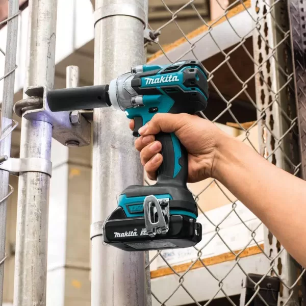 Makita 18-Volt LXT Compact Brushless 1/2 in. 3-Speed Impact Wrench Kit with bonus 18-Volt LXT Cordless L.E.D. Flashlight