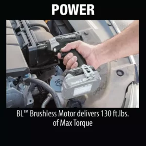 Makita 18-Volt LXT Lithium-Ion Sub-Compact Brushless Cordless 3/8 in. Sq. Drive Impact Wrench (Tool Only)