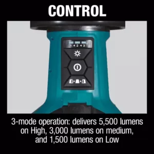 Makita 18V X2 LXT Lithium-Ion Cordless Upright L.E.D. Area Light, Light Only