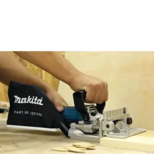 Makita 6  Amp Corded Plate Joiner with Dust Bag and Tool Case