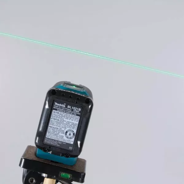 Makita 12-Volt MAX CXT Self-Leveling Cross-Line/4-Point Green Laser Kit (2.0 Ah)