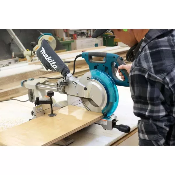 Makita 10 in. Dual Slide Compound Miter Saw with 10 in. x 80T Micro-Polished Miter Saw Blade