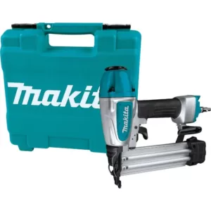 Makita 15 Amp 10 in. Dual Bevel Sliding Compound Miter Saw with Laser with Bonus Pneumatic 2 in. 18-Gauge Brad Nailer