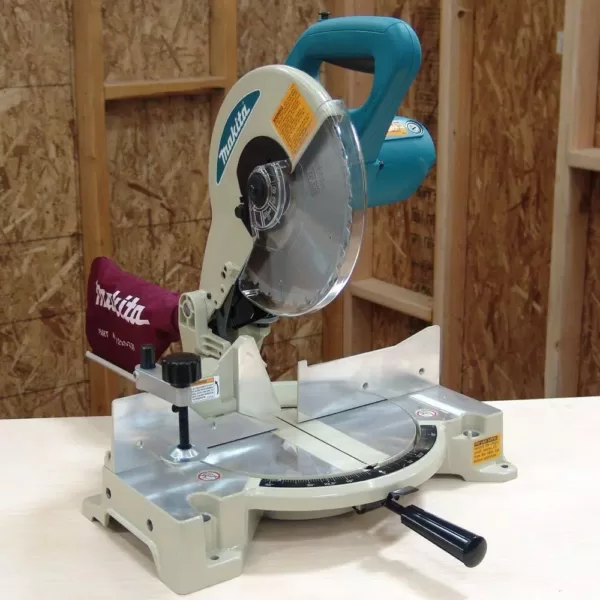 Makita 15 Amp 10 in. Corded Compact Single Bevel Compound Miter Saw with 40T Carbide Blade and Dust Bag